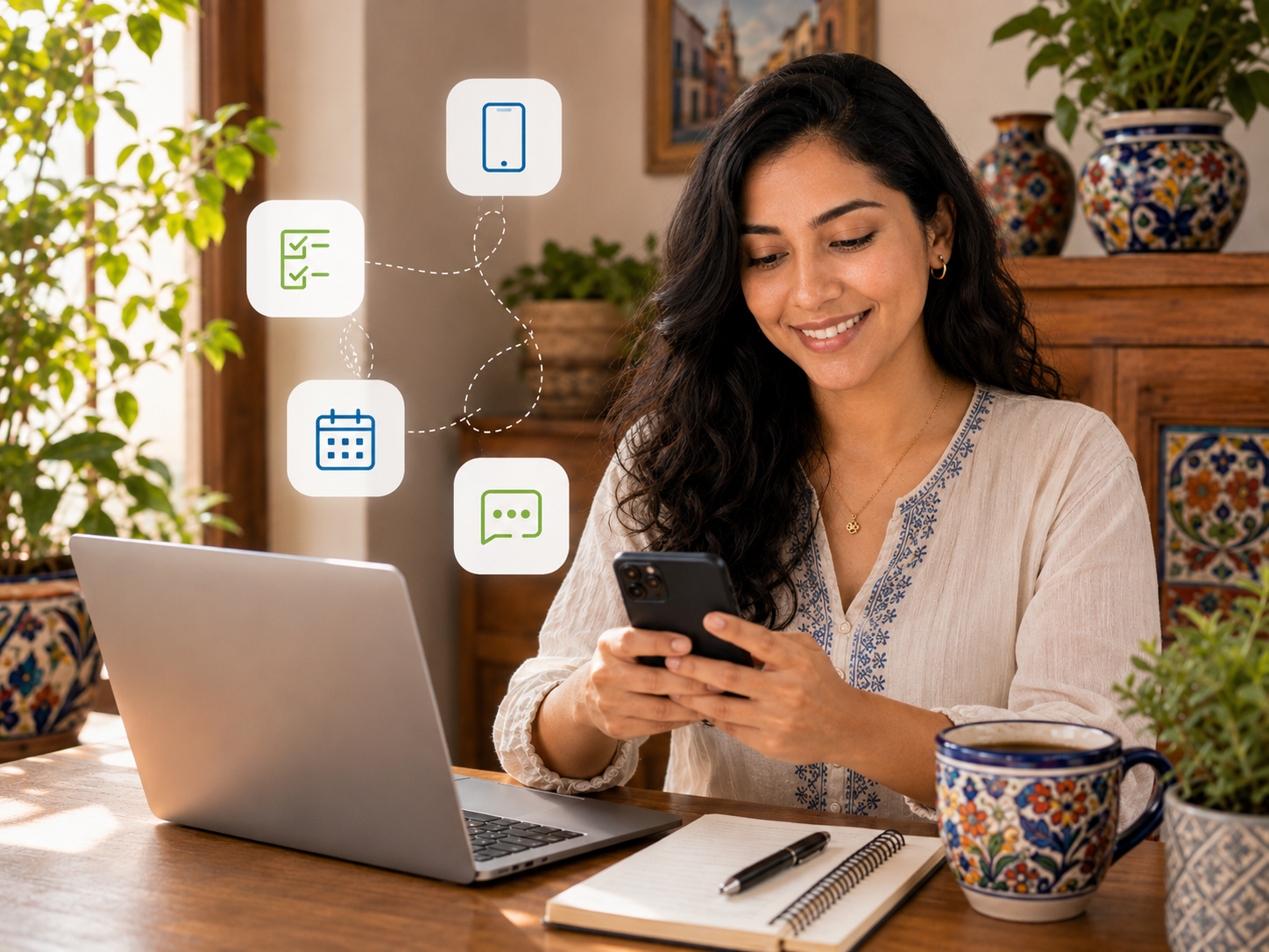 Tareas en línea de medio tiempo desde el celular